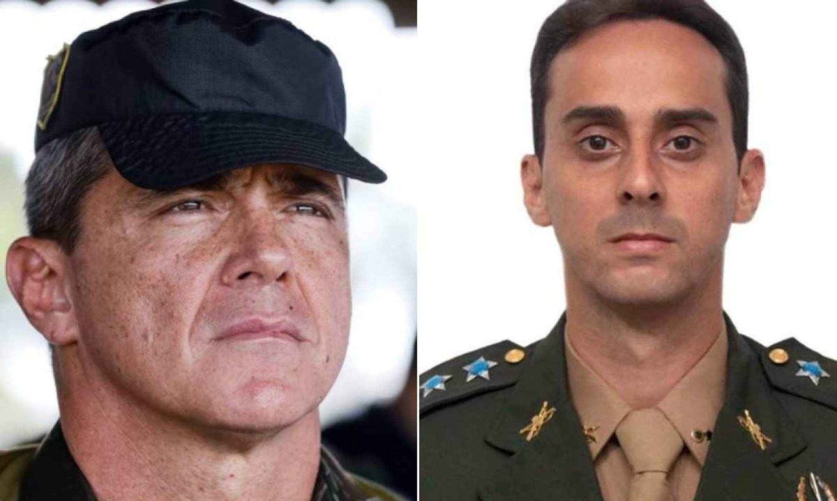 General de brigada Mário Fernandes e o tenente-coronel Rodrigo Bezerra Azevedo -  (crédito: Isac Nóbrega/PR - Reprodução/redes sociais)