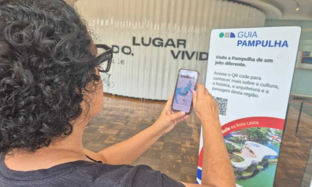 Guia Pampulha pode ser acessado por QR Code ou por meio de um link -  (crédito: Jair Amaral/EM/D.A Press)
