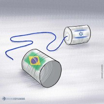 Brasil x Israel: birra de ministro dificulta relações bilaterais - @izanio_charges