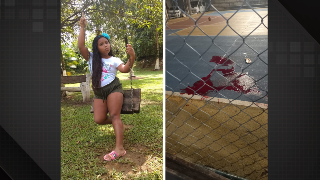 Kamila Vitória Aparecida tinha apenas 12 anos e foi morta por bala perdida quando estava na quadra de uma praça no Rio de Janeiro -  (crédito: Arquivo pessoal - reprodução/redes sociais)