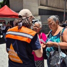 BH: ação de conscientização na Praça Sete celebra 47 anos da Defesa Civil - Jair amaral/EM/D.A Press