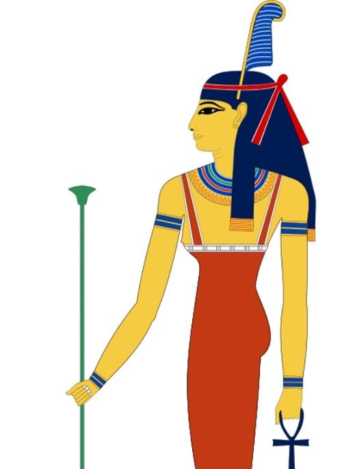 Ma'at personificava a verdade, a justiça e a harmonia universal. Ela representava o princípio da ordem cósmica e social, essencial para a manutenção do equilíbrio do universo. Era frequentemente representada como uma mulher com uma pena na cabeça, símbolo da verdade.