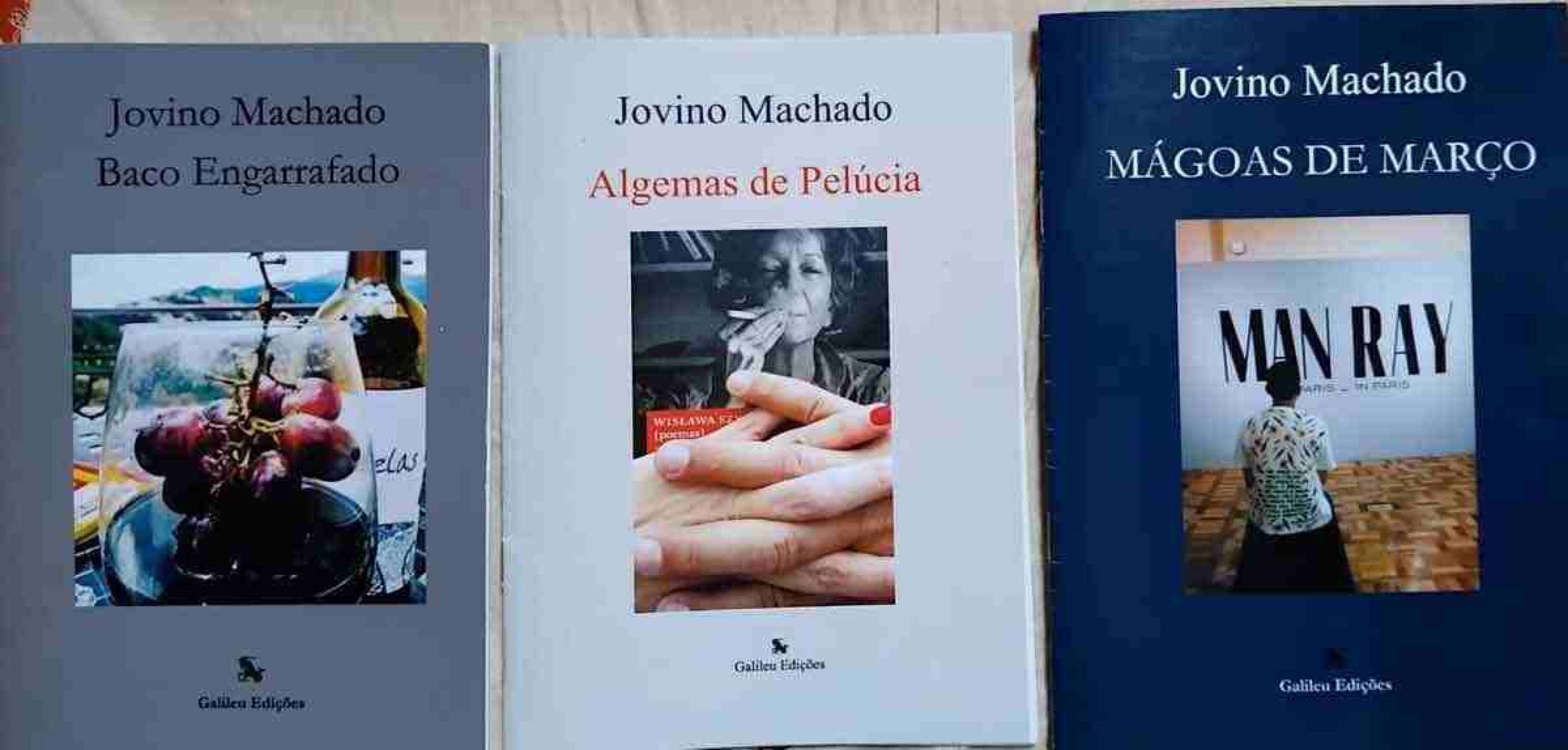 Jovino Machado lança três plaquetes em BH neste sábado (7/12). "Baco engarrafado", "Algemas de pelúcia" e "Mágoas de março"