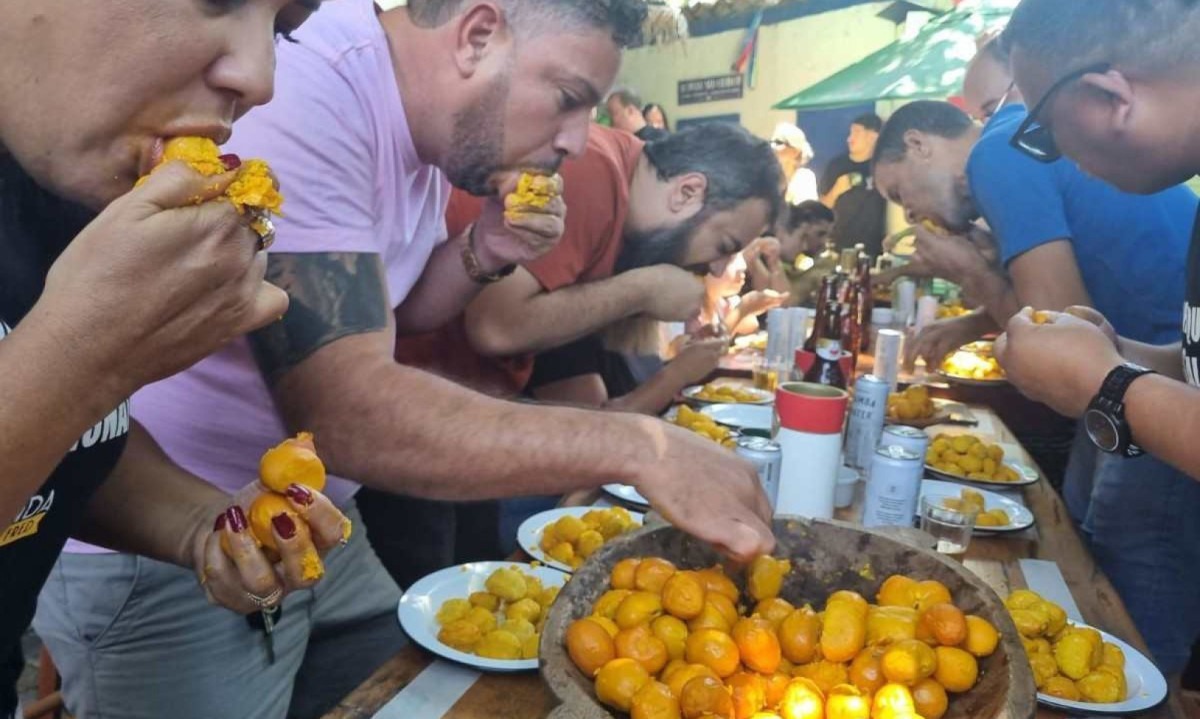 segunda edição do concurso do melhor roedor de pequi do mundo teve 32 concorrentes -  (crédito: Luiz Ribeiro/EM DA Press)