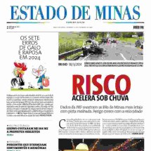 CONFIRA A CAPA DO ESTADO DE MINAS DO DIA 08/12/2024 - Capa do Estado de Minas