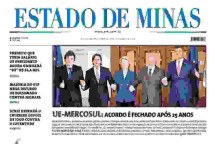 CONFIRA A CAPA DO ESTADO DE MINAS DO DIA 07/12/2024