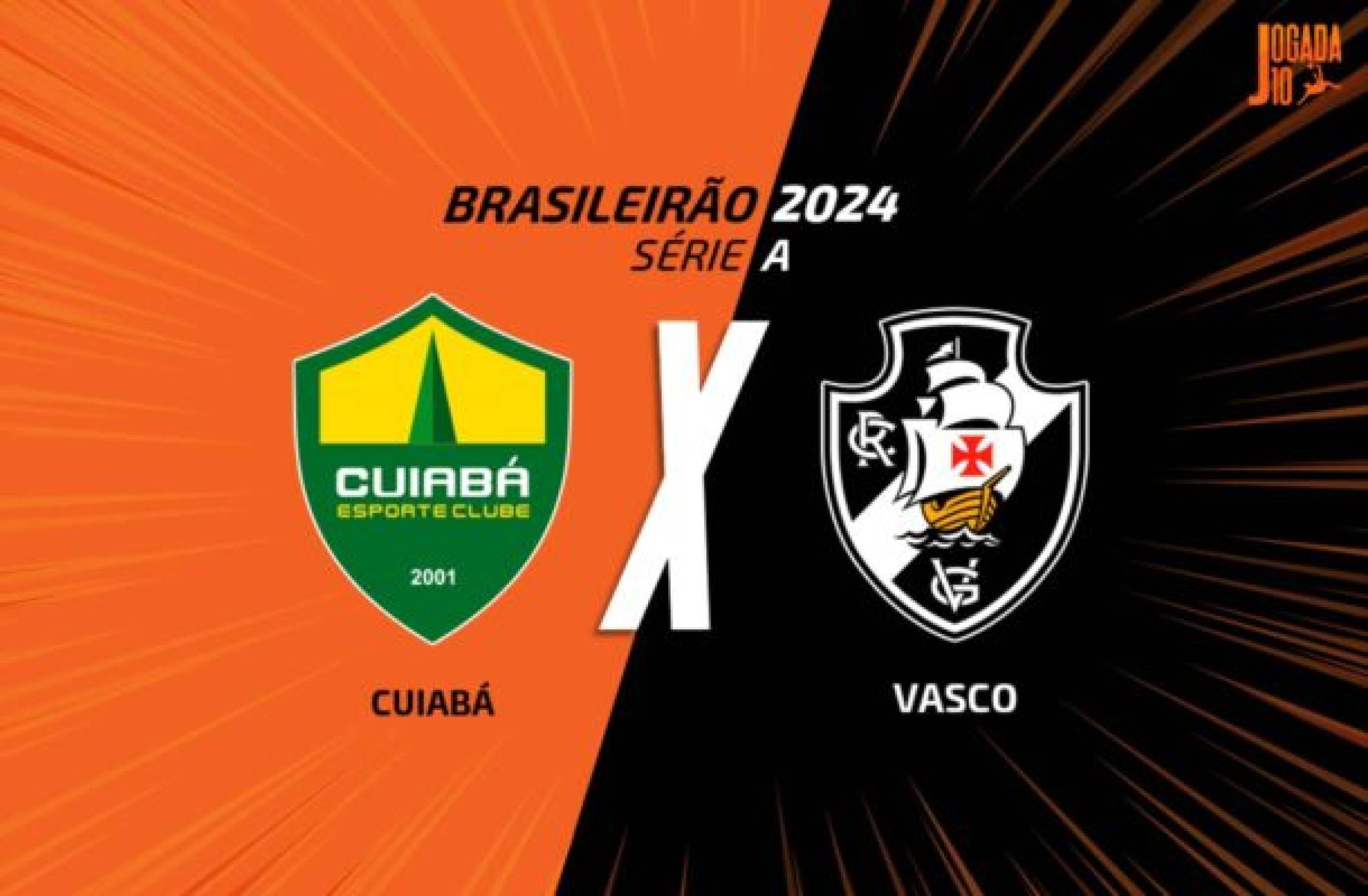 Cuiabá x Vasco: onde assistir, escalações e arbitragem