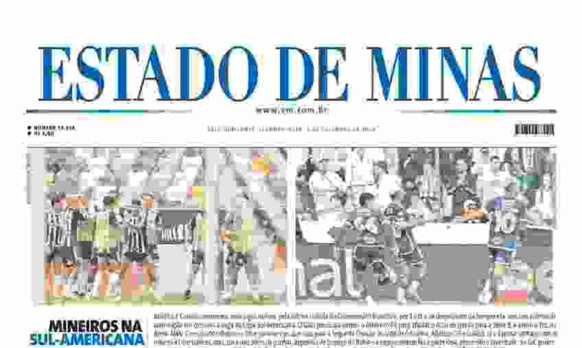 Estado de Minas -  (crédito: Capa do Estado de Minas)