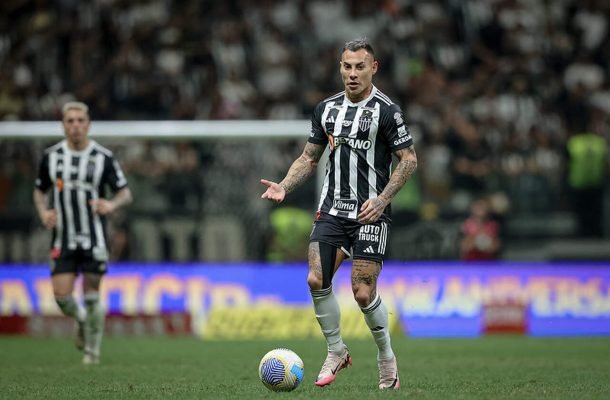 VARGAS - Entrou na reta final do jogo e pouco apareceu. Nota: 5. -  Foto: Pedro Souza/Atlético