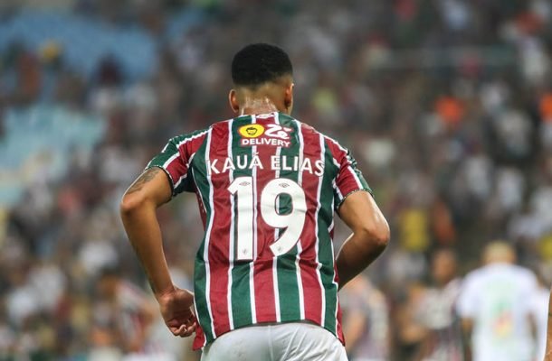 KAUÃ ELIAS - Entrou no segundo tempo e teve boas tabelas e infiltrações nos contra-ataques. Só poderia ter segurado mais a bola na frente para evitar o volume de jogo adversário. Nota: 6,0. Foto: Marina Garcia / Fluminense FC