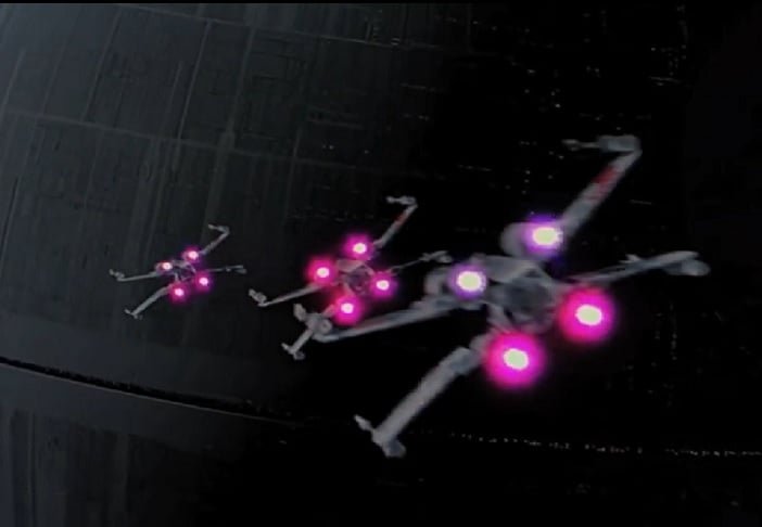 Ela foi destruída durante a Batalha de Yavin, quando um pequeno grupo de pilotos rebeldes, liderados por Luke Skywalker, explodiu seu ponto fraco.-reprodução