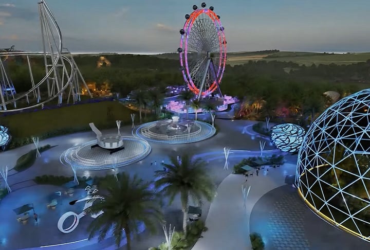 O parque contará com atrações radicais e montanhas-russas da Vekoma Rides, empresa holandesa renomada que também colabora com Disney e Universal.