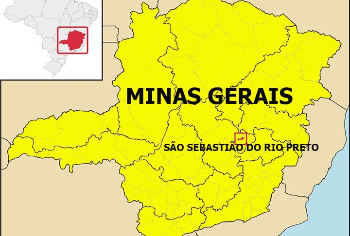 É a terra natal de José Aparecido de Oliveira, ex-jornalista e ministro da cultura no governo do presidente José Sarney. São Sebastião do Rio Preto fica na região metropolitana de Belo Horizonte. A economia se concentra na agropecuária, com foco no cultivo de cana-de-açúcar, milho, arroz e feijão, além da criação de gado leiteiro 