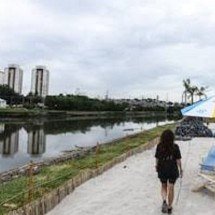 Depois de virar chacota nas redes, &#8216;prainha&#8217; artificial de SP encerra atividades - reprodução/redes sociais