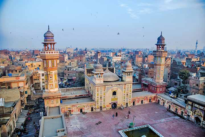 Lahore, no Paquistão - classificação do ar: insalubre. 
