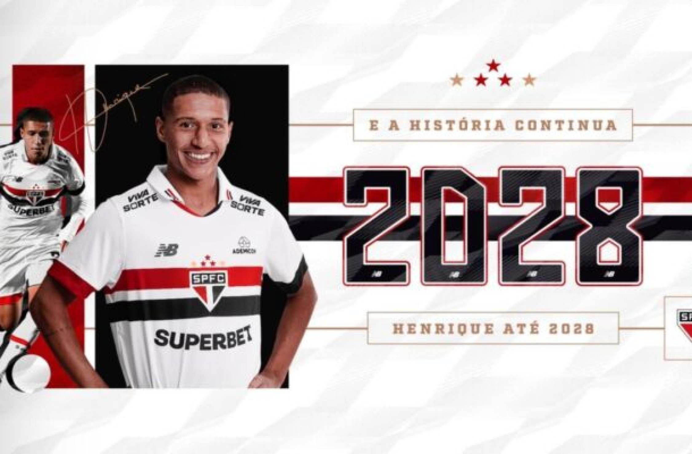 São Paulo anuncia renovação com Henrique Carmo
