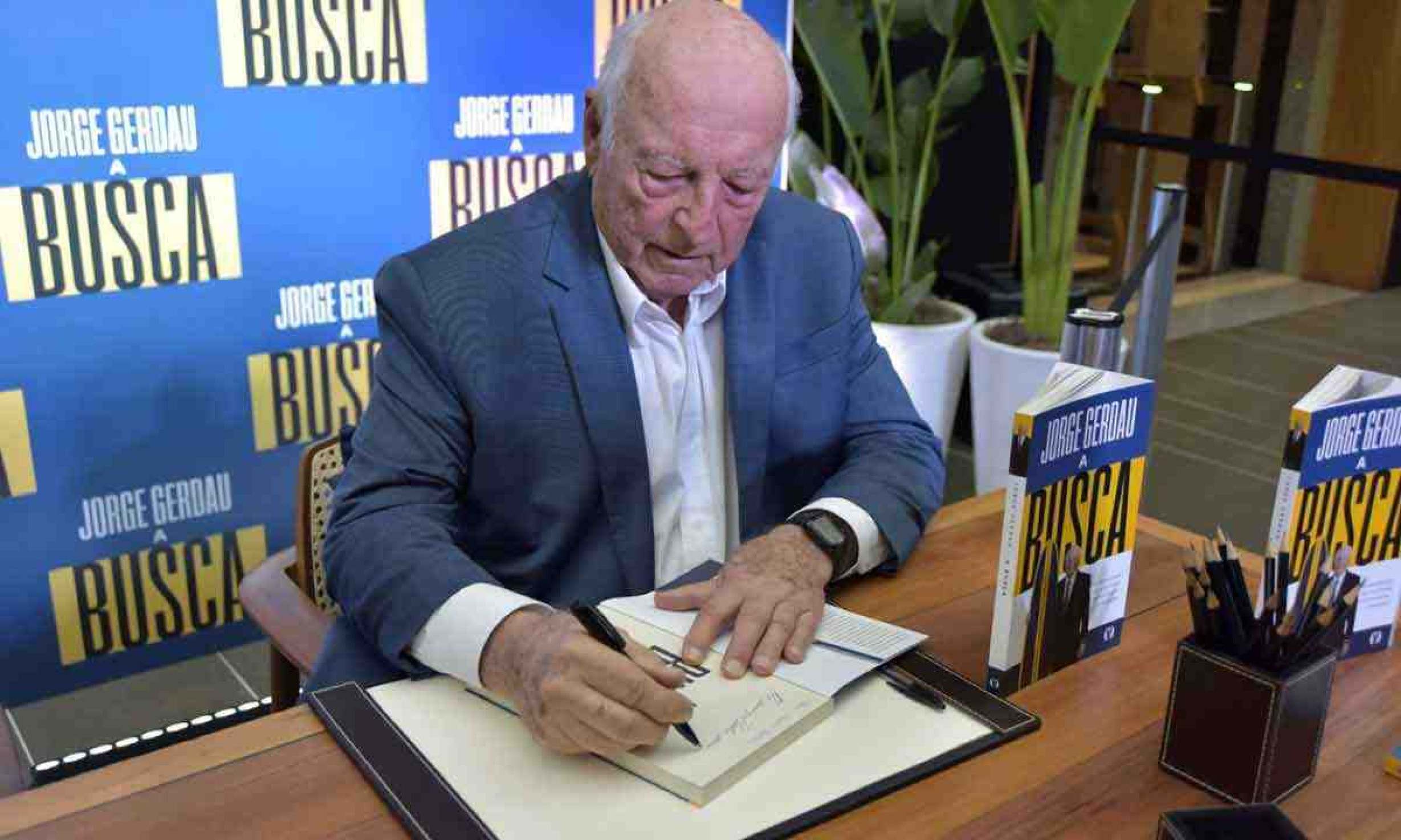 O empresário Jorge Gerdau lança livro hoje em BH