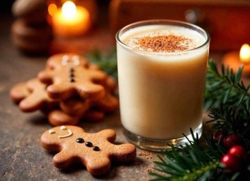 Entre os drinques mais emblemáticos do Natal, está o Eggnog, uma gemada alcoólica cremosa e rica, que combina perfeitamente com o espírito festivo -  (crédito: Freepik)
