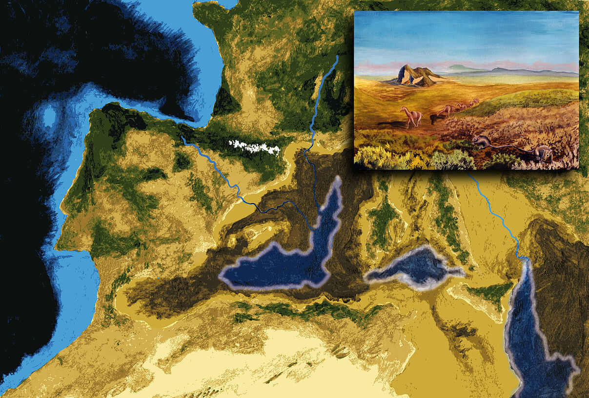 Esse período foi marcado por um evento geológico chamado crise de salinidade messiniana, que afetou vários sistemas naturais, como a hidrosfera, a biosfera, a litosfera e a atmosfera.