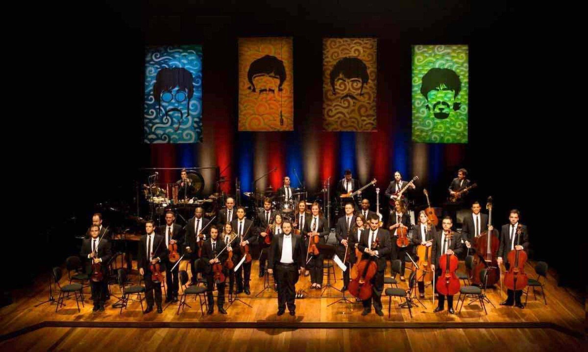 Cancioneiro dos Beatles é apresentado pela Orquestra Ouro Preto há 15 anos. Neste domingo, concerto abrange várias fases dos Fab Four -  (crédito: Nathalia Torres/divulgação)