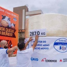 Maior queijo Minas do mundo pode ser degustado de graça em BH neste domingo