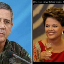 Web aponta coincidência entre prisão de Braga Netto e aniversário de Dilma - EBC / Reprodução / redes sociais