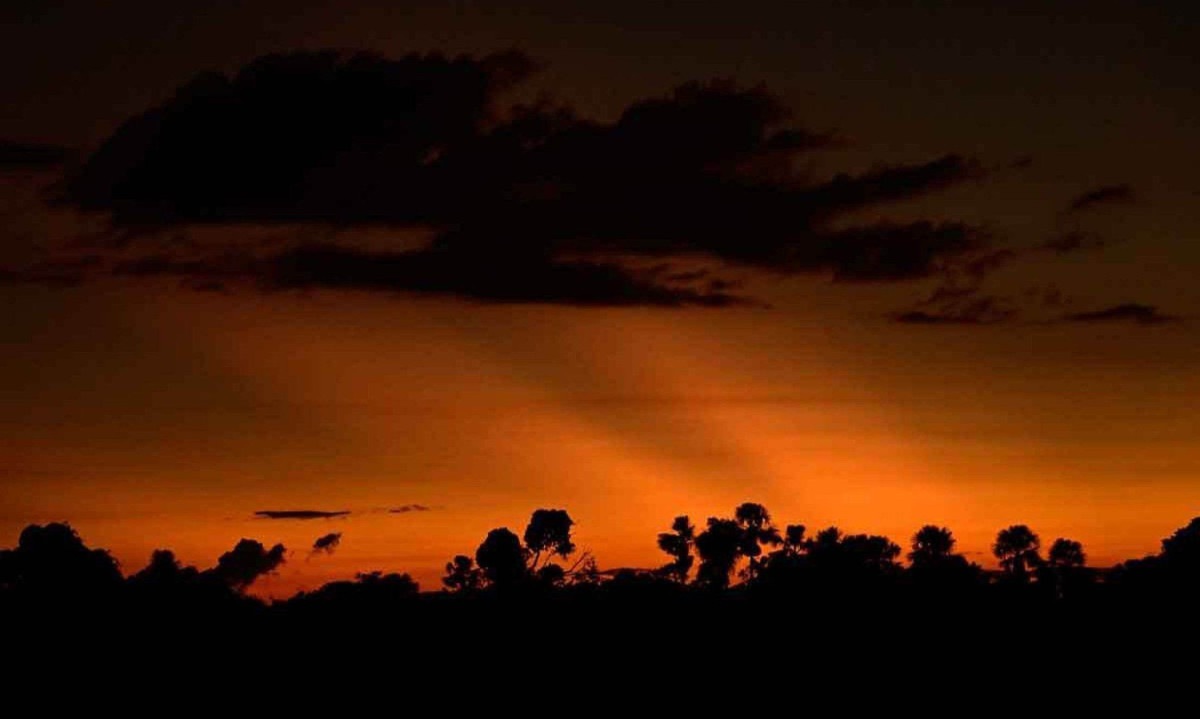 O pôr do sol na Ilha de Marajó (Pará) -  (crédito: Pablo PORCIUNCULA / AFP)