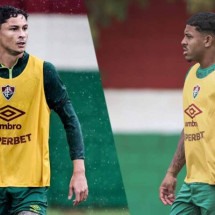 Diogo Barbosa e John Kennedy deve em deixar o Fluminense para a temporada 2025 - (crédito: Marcelo Caitano) Diogo Barbosa e John Kennedy deve em deixar o Fluminense para a temporada 2025 - (crédito: Marcelo Caitano)