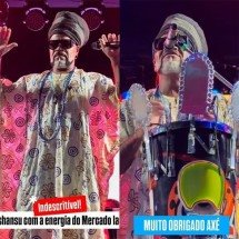 Depois de virar embaixador, Carlinhos Brown participa de homenagem aos 40 anos do Axé Music - montagem/reprodução @carlinhosbrown