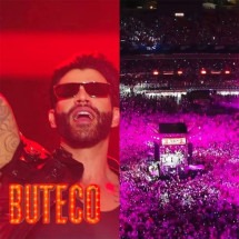 Depois de polêmicas, Gusttavo Lima encerra turnê com show apoteótico - montagem/reprodução instagram