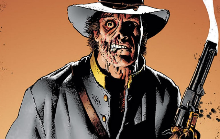 Personagem 18: Jonah Hex - O pistoleiro da DC foi criado em 1972 e tem toda uma histÃ³ria envolvendo patriotismo, exÃ©rcito e patrulha norte-americana. Seu rosto deformado Ã© uma das marcas caracterÃ­sticas do personagem.