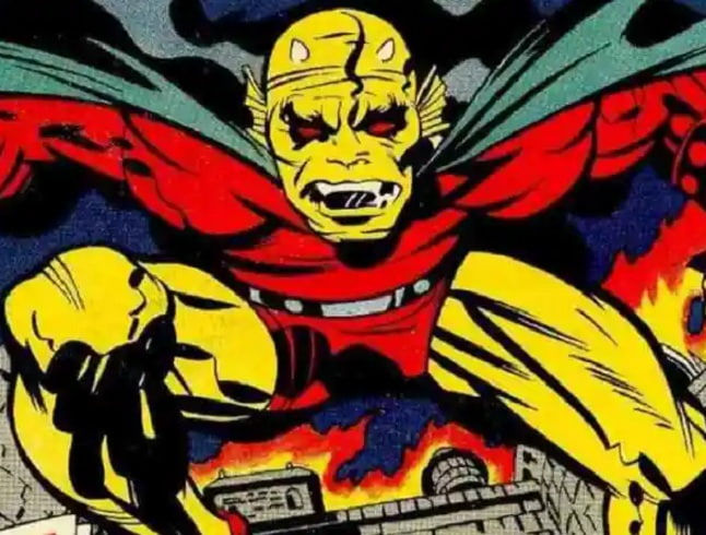 Personagem 8: Etrigan - Um antigo demônio que se tornou um personagem aclamado na DC mesmo seu espaço no quadrinho tenha sido curto. Foi criado por Jack Kirby em 1972.