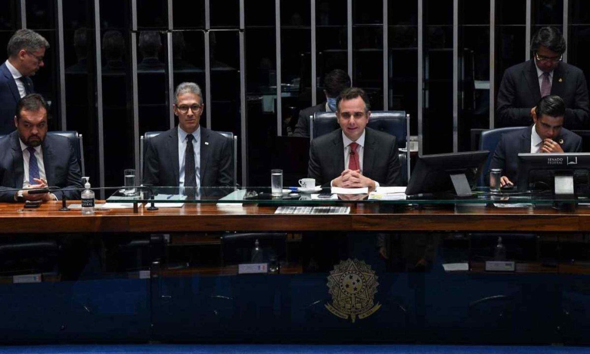 A proposta do Programa de Pleno Pagamento de D&iacute;vidas dos Estados (Propag), de autoria do presidente Rodrigo Pacheco, foi aprovada em definitivo pelo Senado -  (crédito: Jonas Pereira/Ag&ecirc;ncia Senado)