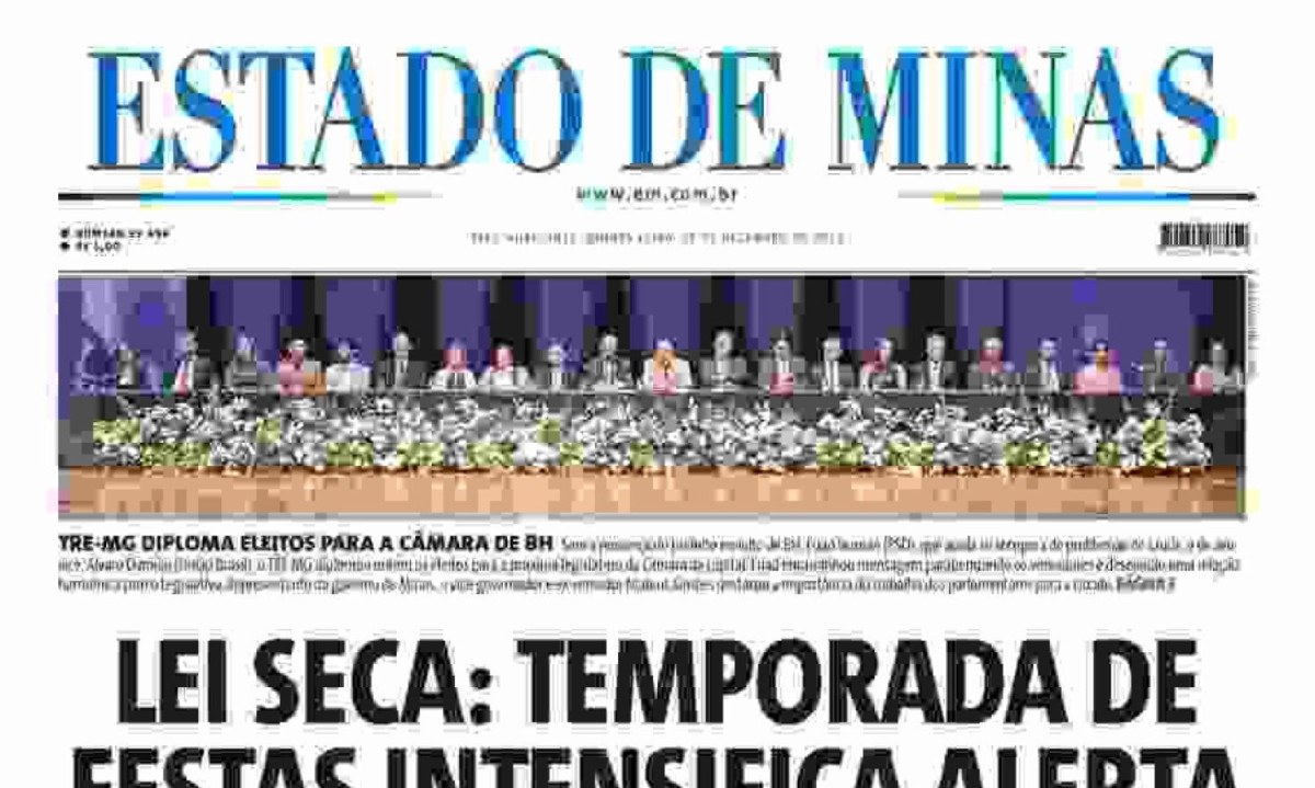 Estado de Minas -  (crédito: Capa do Estado de Minas)