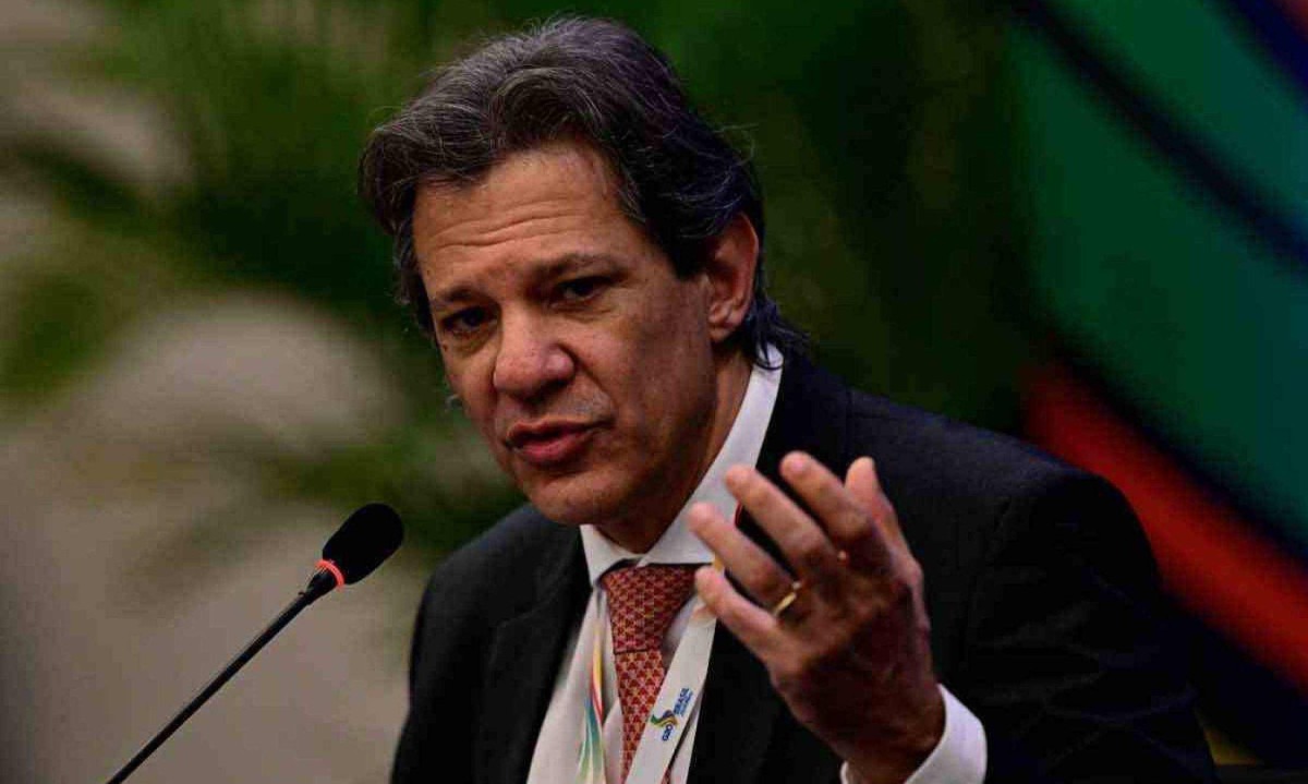 
O ministro da Fazenda, Fernando Haddad tentou minimizar o comportamento do mercado financeiro -  (crédito: Pablo Porciuncula/AFP)