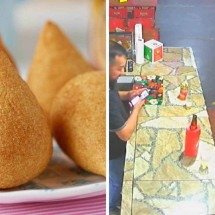 Vídeo: homem leva susto ao lanchar ‘coxinha explosiva’ - Reprodução / redes sociais