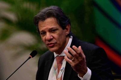 O ministro da Fazenda, Fernando Haddad, negou que transações via pix serão taxadas -  (crédito: Pablo Porciuncula/AFP)