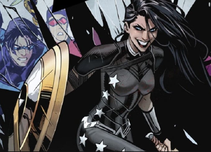 Personagem 15: Donna Troy - Ela já nasceu diferente dos humanos pois foi criada através de magia. É uma cópia da Mulher-Maravilha, conseguindo assim voar e ter uma superforça, além de agilidade e fator de cura acelerado.