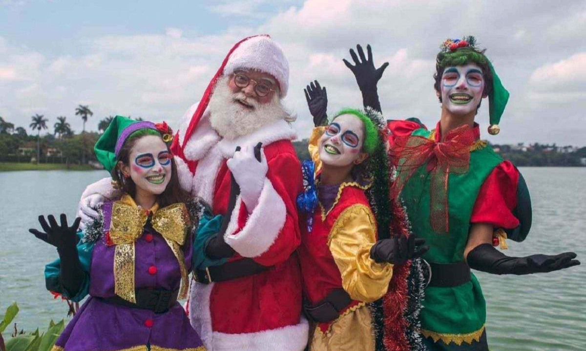  Papai Noel vai andar em metrô conduzido por um de seus 'duendes' -  (crédito: Divulgação)