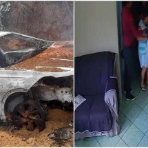 Dois criminosos invadiram o imóvel, localizado no Bairro Triângulo, onde renderam a esposa, de 45 anos, e a sogra, de 70 anos, da vítima -  (crédito: PMMG)