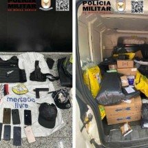 Dois são presos por roubo de entregas de Natal na Grande BH - PMRv/Divulgação