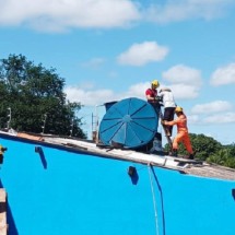 Idoso de 80 anos precisa ser resgatado ao passar mal lavando caixa d'água - Divulga&ccedil;&atilde;o/CBMG