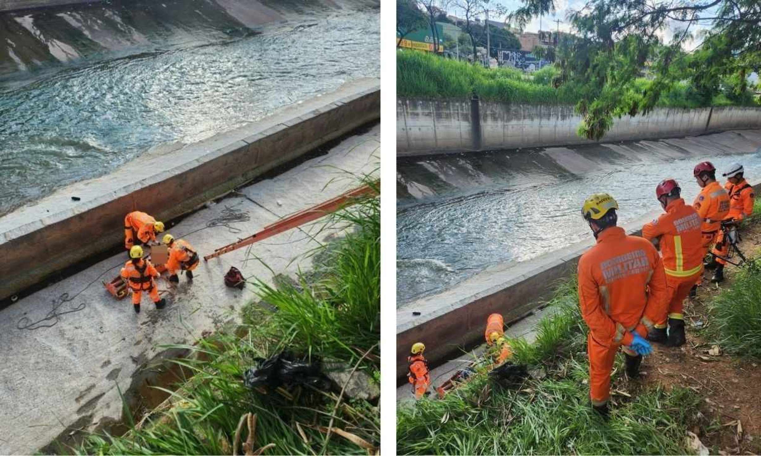 Homem cai no leito do rio Arrudas e é resgatado em estado grave 