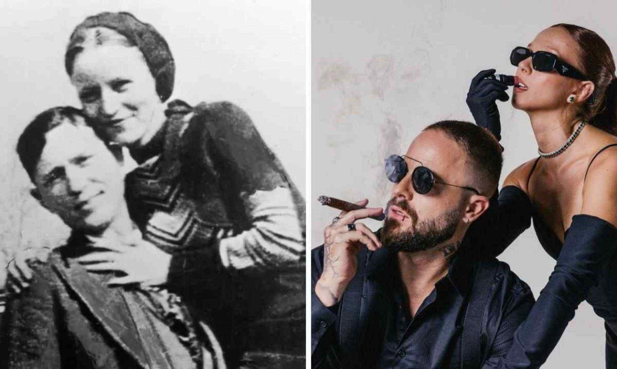 Casal Bonnie e Clyde inspirou marca brasileira -  (crédito: Reprodução)