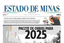 CONFIRA A CAPA DO ESTADO DE MINAS DO DIA 21/12/2024