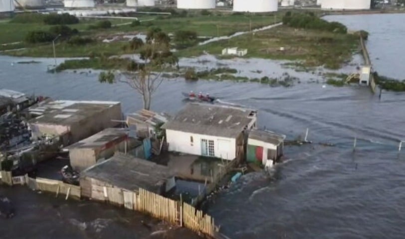 3º lugar: Inundações no Rio Grande do Sul - Entre o fim de abril e o início de maio, o estado do Rio Grande do Sul sofreu com enchentes que o governo local definiu como “a maior catástrofe climática” na história do estado.
