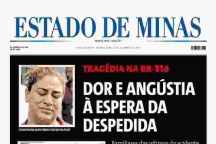 Confira a capa do Estado de Minas do dia 23/12/2024