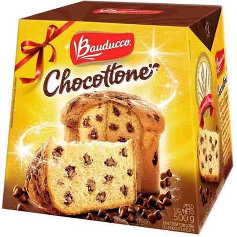 Depois da Itália e do Peru, o país que consome mais panetone é o Brasil, com cerca de 440 gramas per capita por ano. E foi por aqui que surgiu o Chocotone, adicionando chocolate à receita tradicional. O nome é propriedade intelectual da Bauducco. 