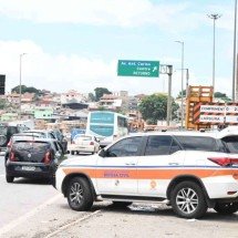 Defesa Civil encontra desprendimento e infiltração em viaduto no Anel  - Leandro Couri / E.M /D.A Press