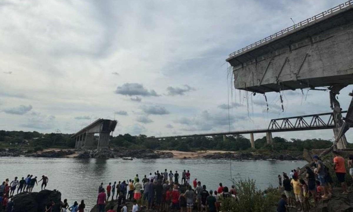 Ponte que liga os estados do Maranhão e Tocantins desabou no último domingo -  (crédito: RS/Fotos Públicas)